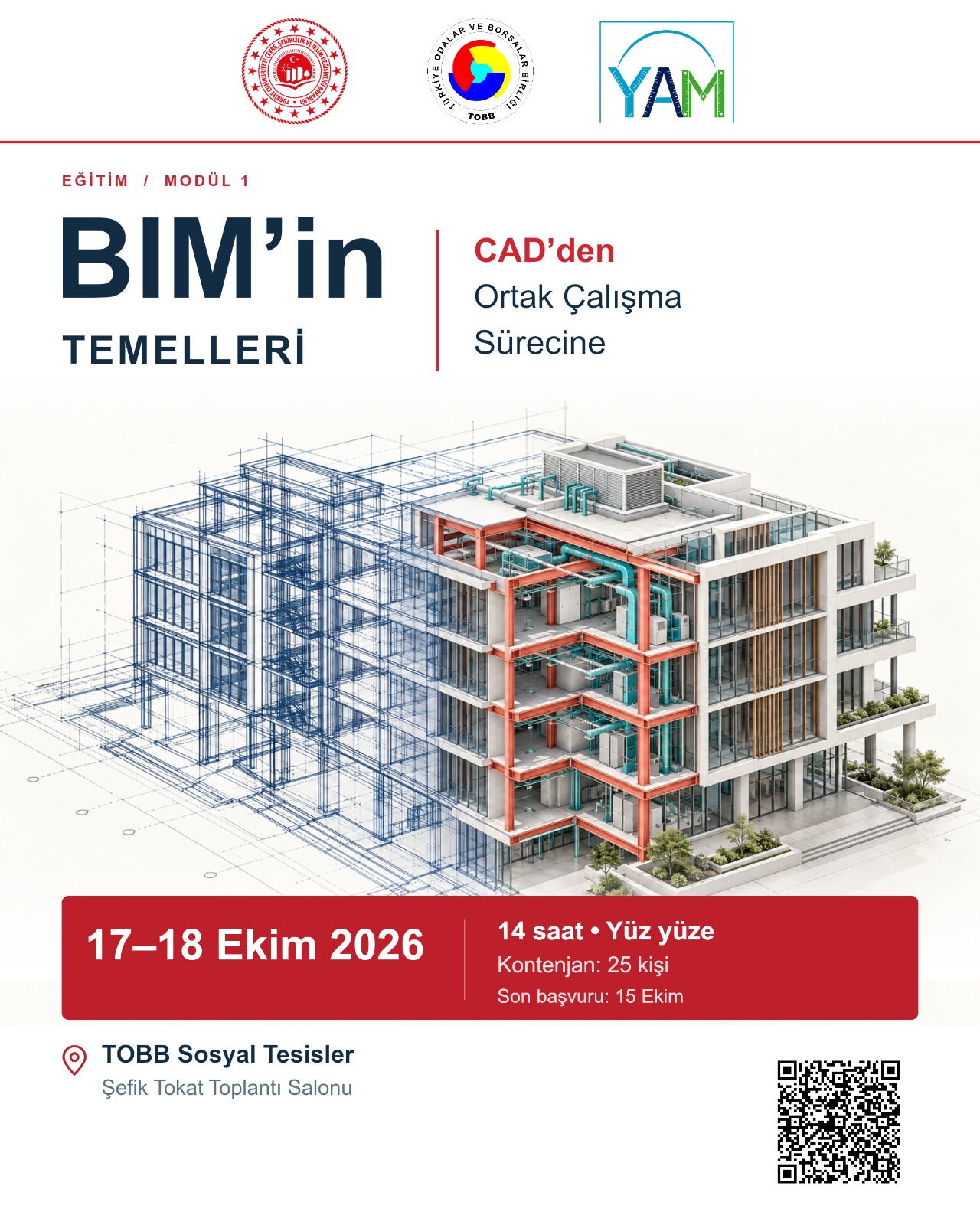 BIM Uzmanlık Eğitimi 1. Modül (1. Dönem) Kayıtları Devam Ediyor!